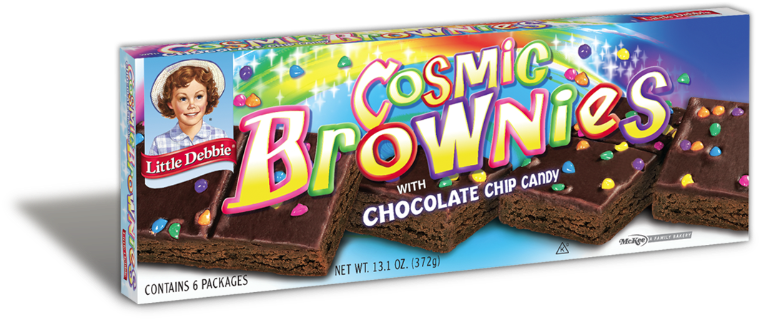 Cosmic Brownies Little Debbie Packaging PNG image