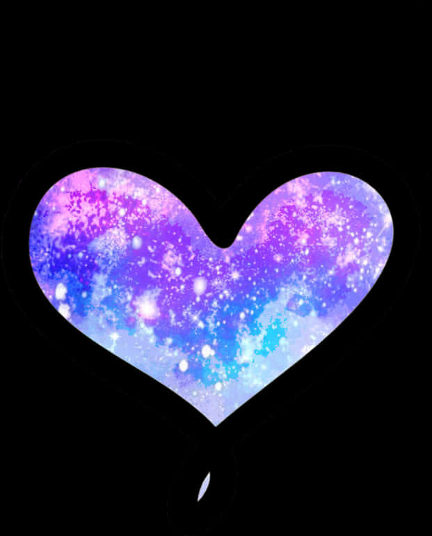 Cosmic Heart Galaxy Love PNG image