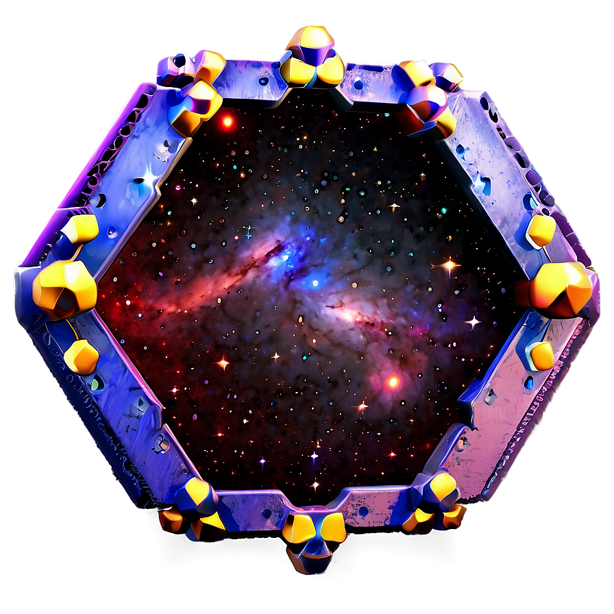 Cosmic Hexagon Constellation Png Nvv4 PNG image