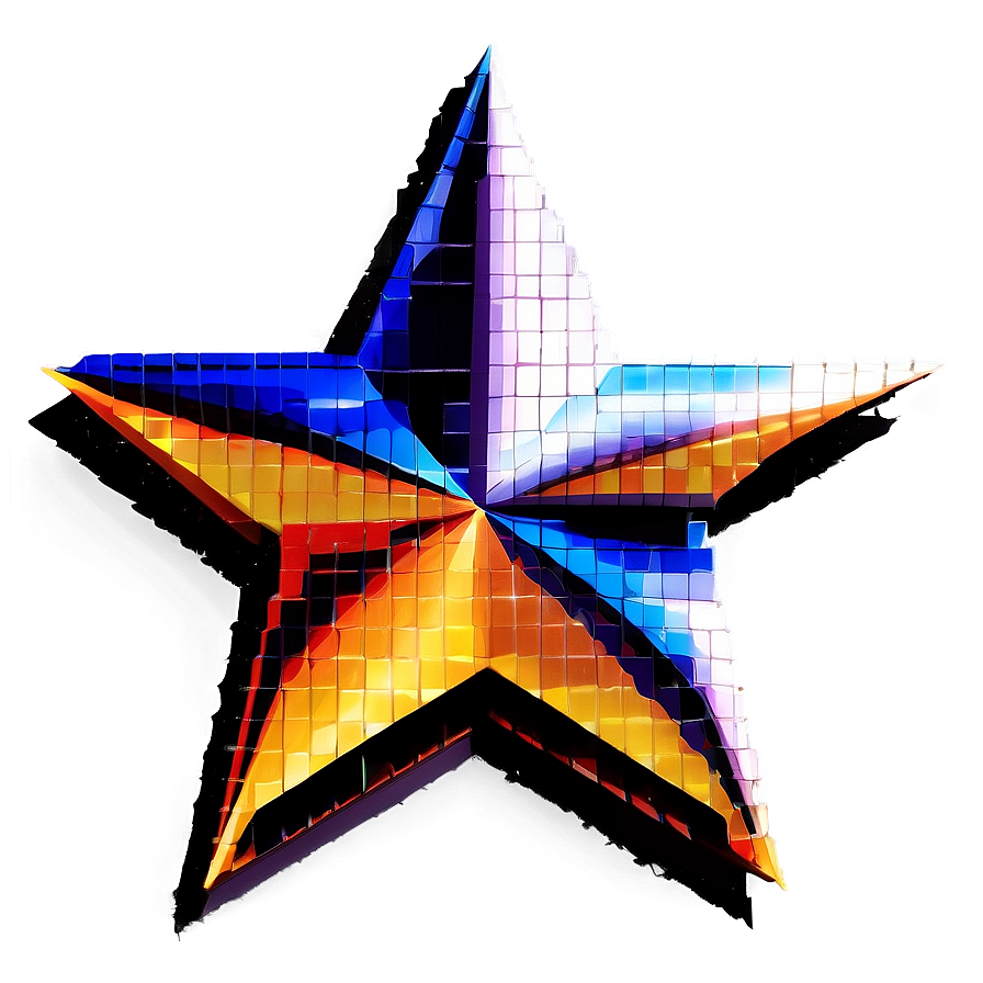 Cosmic Pixel Star Icon Png 19 PNG image