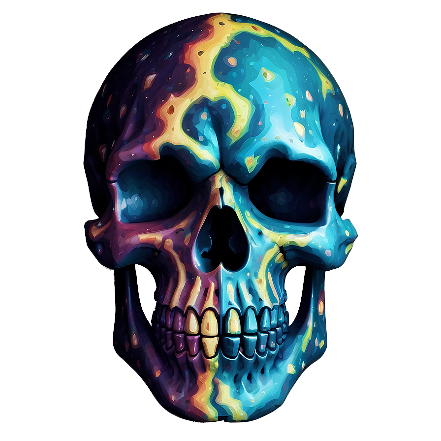 Cosmic Skull Face Image Png 06272024 PNG image
