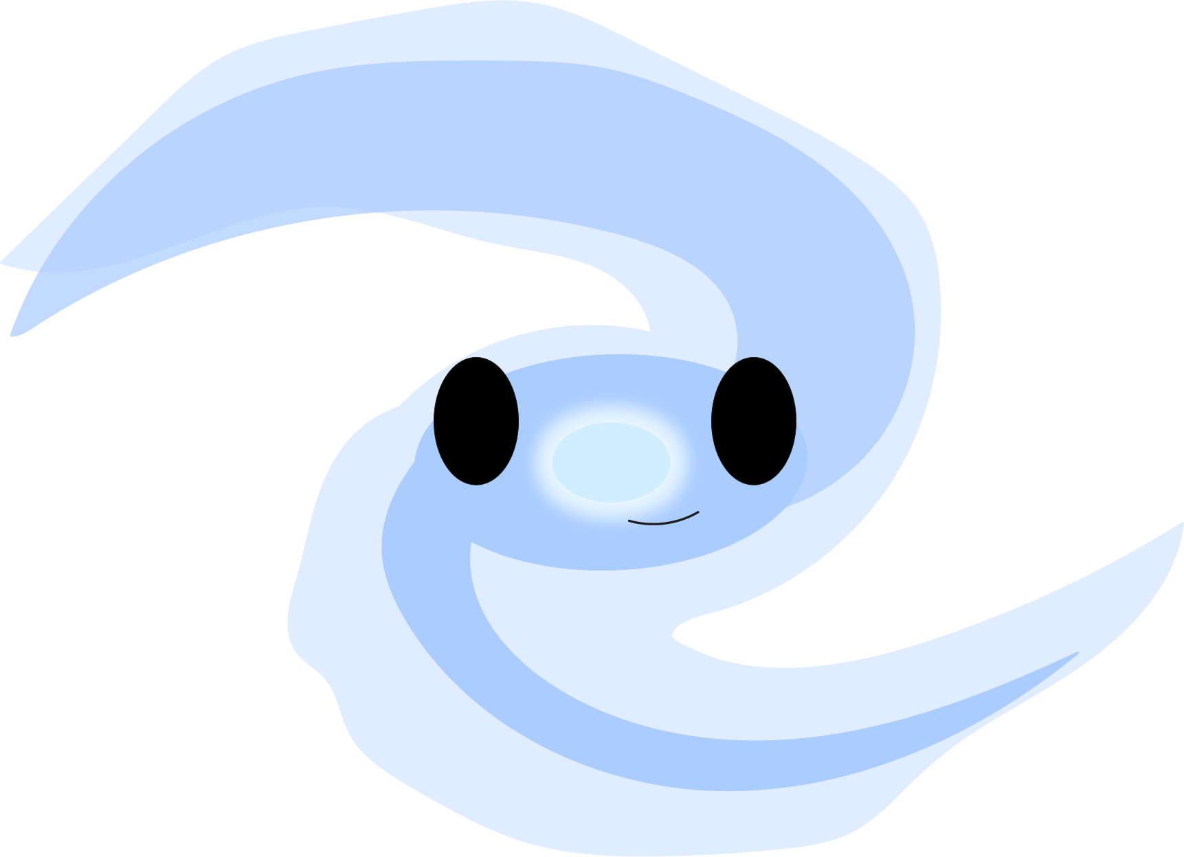 Cosmic Whale Cartoon Character PNG image