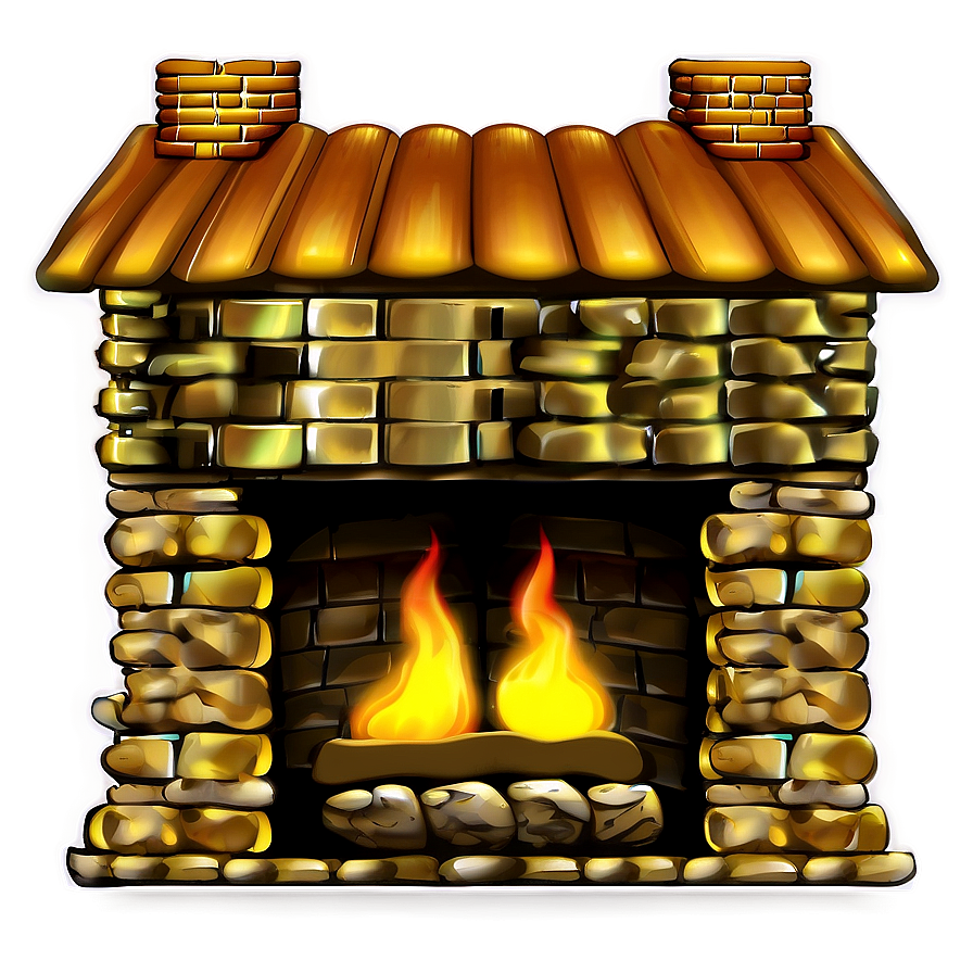 Cottage With A Fireplace Png Uih PNG image