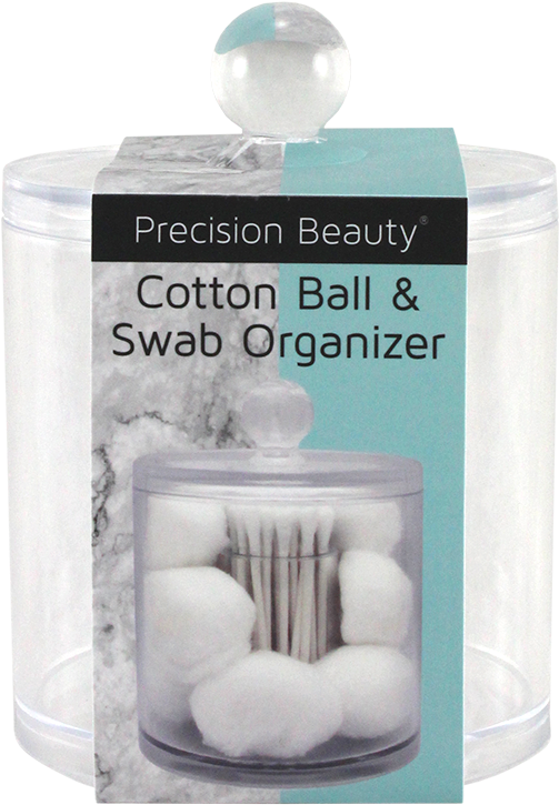 Cotton Ball Swab Organizer Packaging PNG image