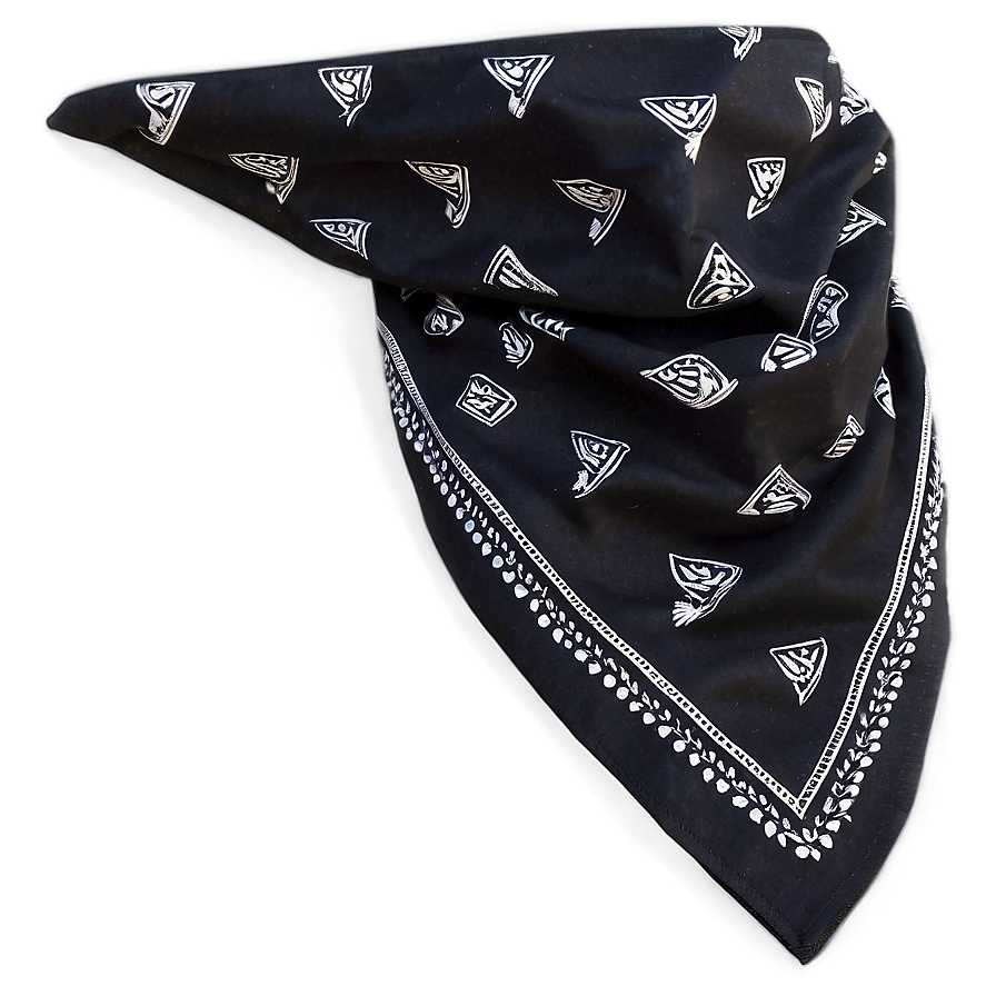 Cotton Black Bandana Png 65 PNG image