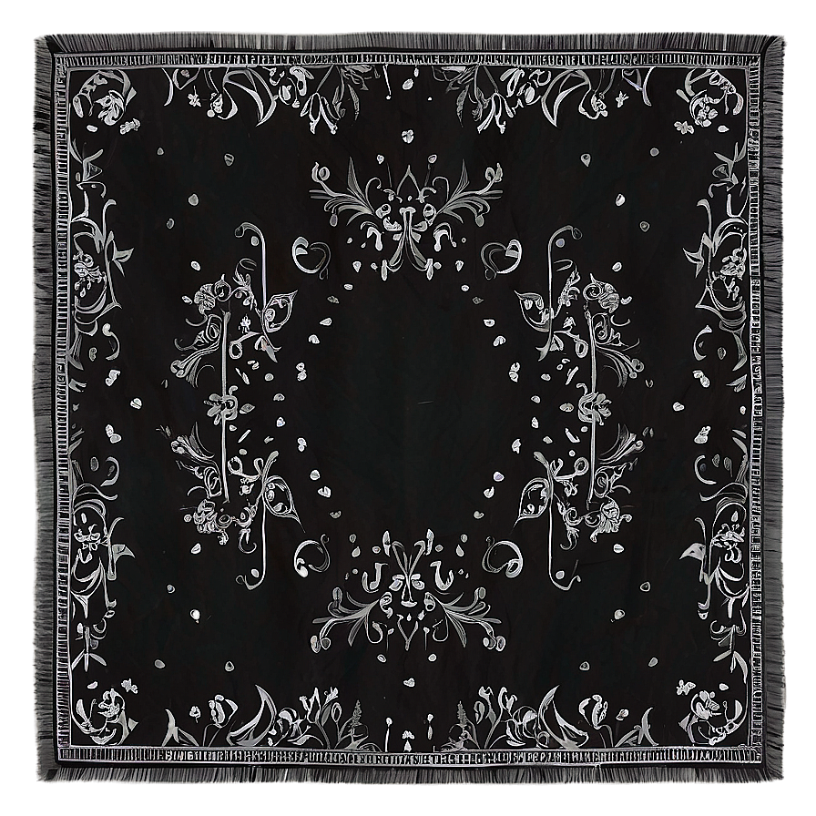 Cotton Black Bandana Png Fqa67 PNG image