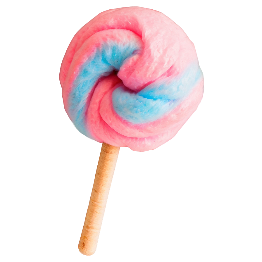 Cotton Candy On A Classic Stick Png 57 PNG image