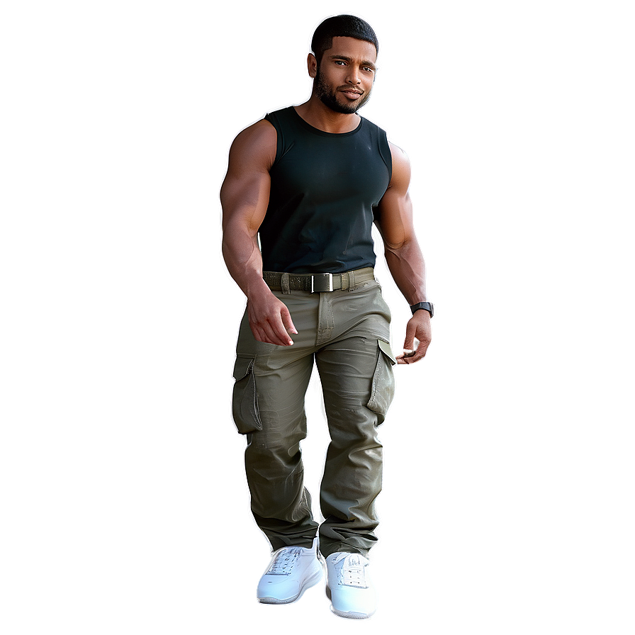 Cotton Cargo Pants Png 06132024 PNG image