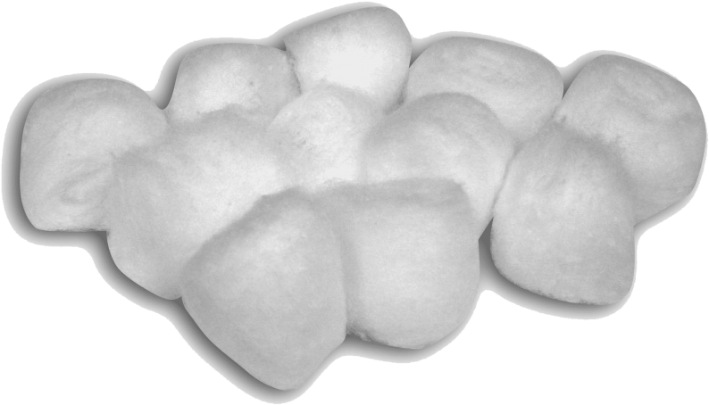 Cotton Pads Isolatedon Gray Background PNG image