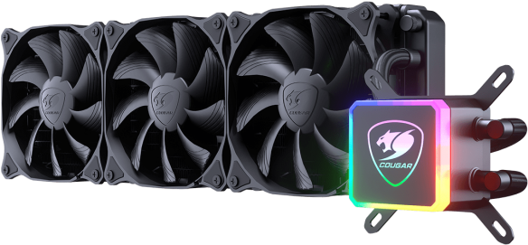 Cougar Liquid Cooling System R G B PNG image