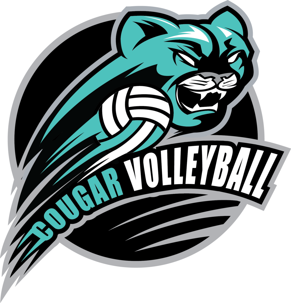 Cougar Volleyball Team Logo PNG image