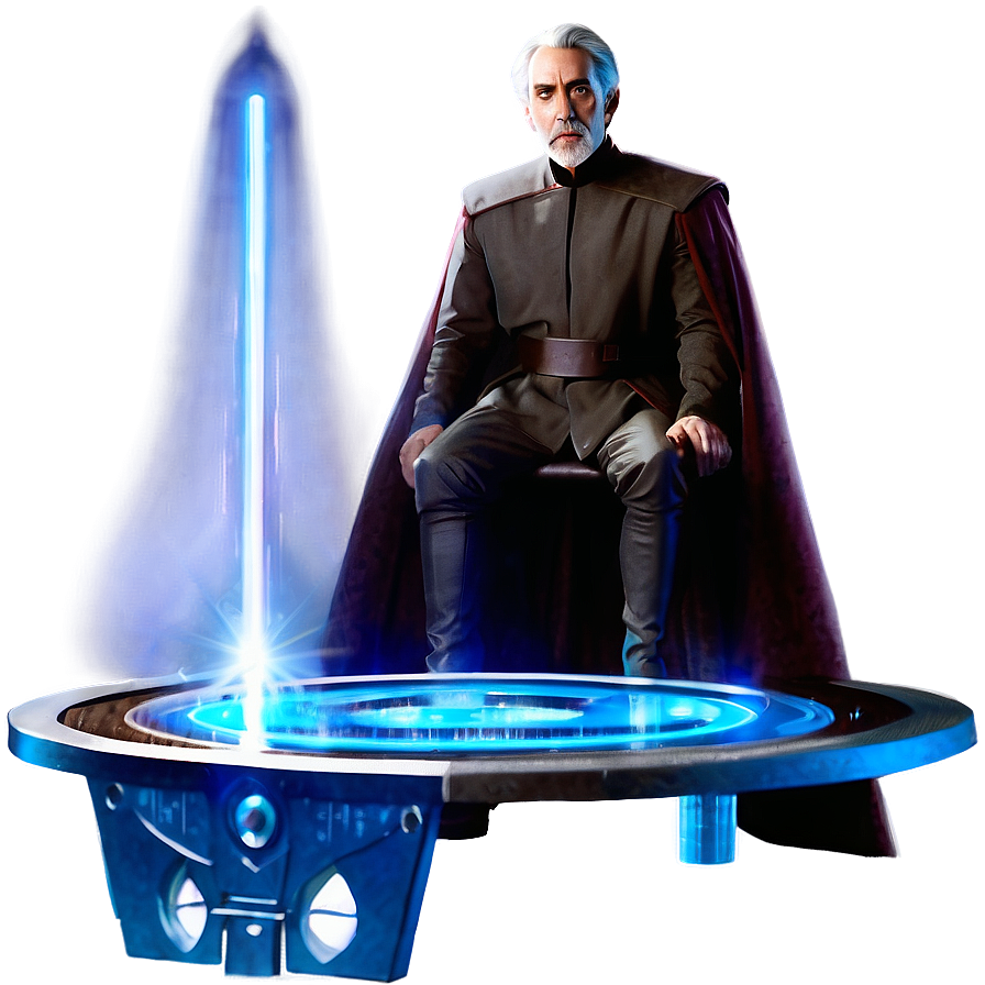 Count Dooku As A Hologram Png Xlb53 PNG image