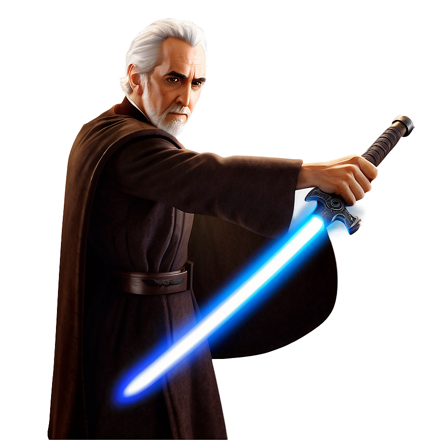 Count Dooku Final Duel Png 1 PNG image