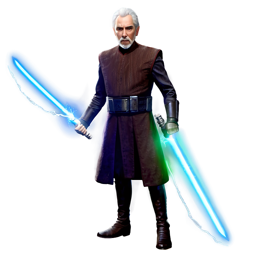 Count Dooku Force Lightning Png Iem32 PNG image