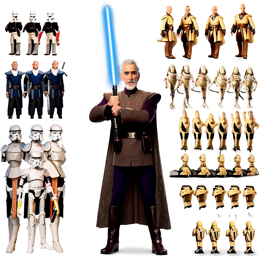 Count Dooku Leadership Pose Png 86 PNG image