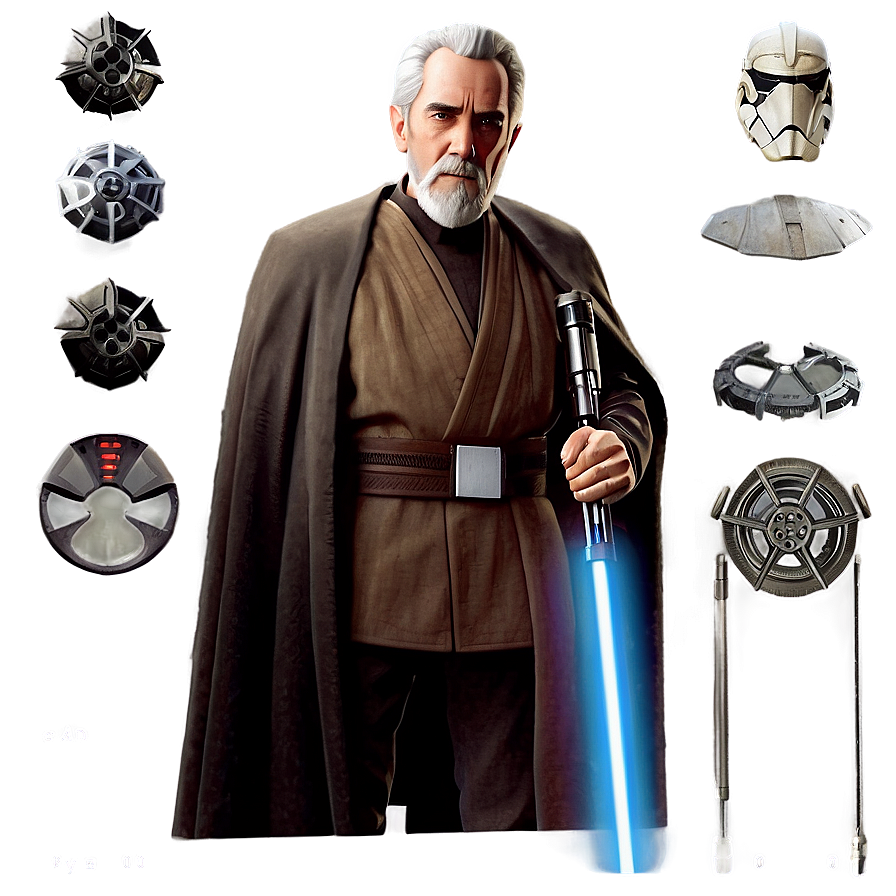 Count Dooku Star Wars Legacy Png Kxr33 PNG image