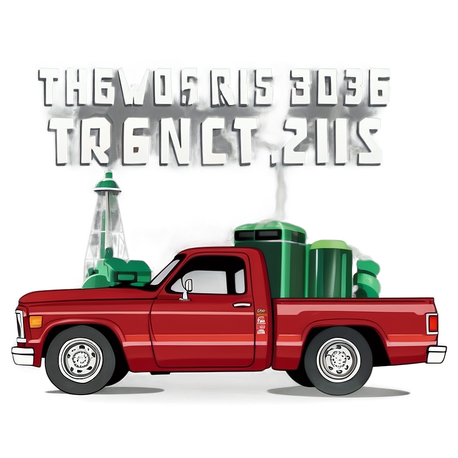 Country Red Truck Png 06282024 PNG image