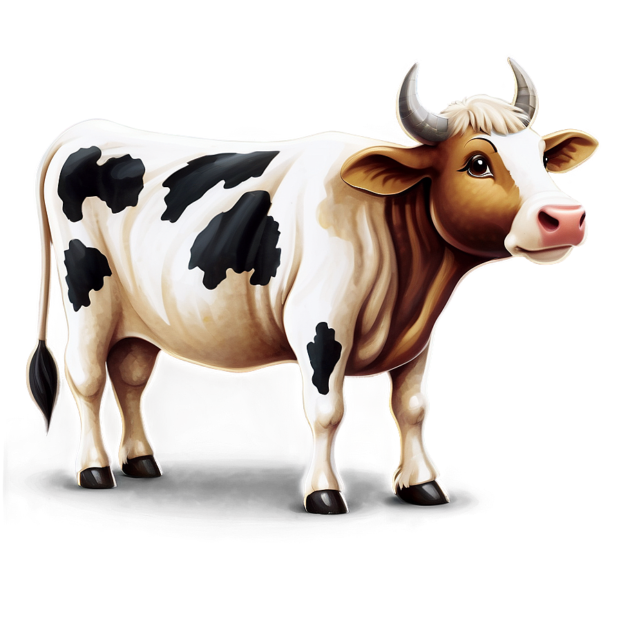 Country Style Cow Clipart Png Jtn PNG image