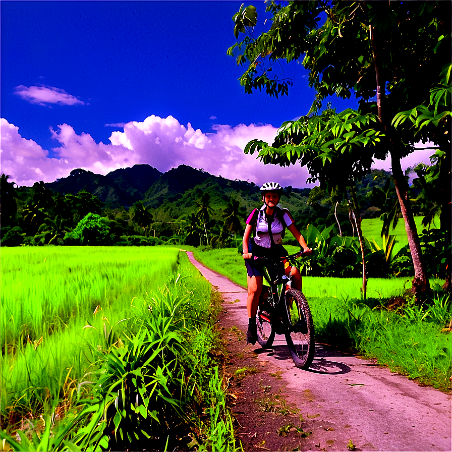 Countryside Biking Route Png 06282024 PNG image