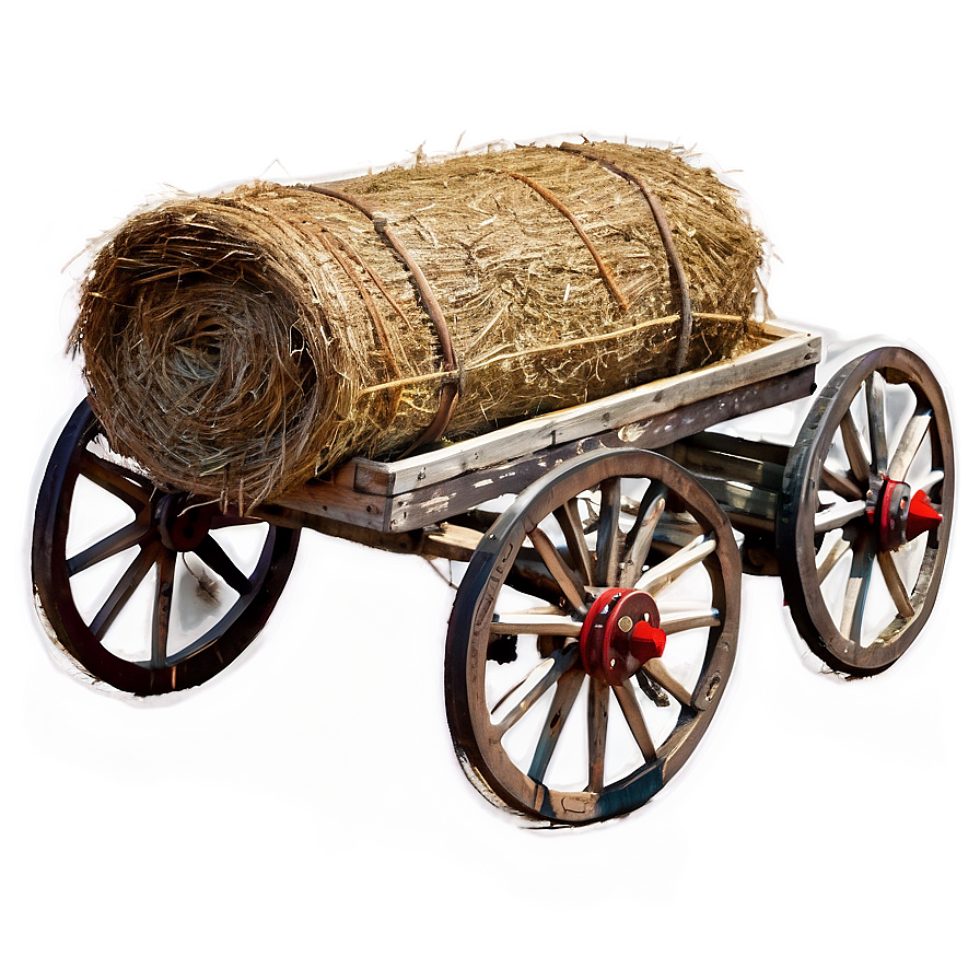 Countryside Hay Cart Png 06122024 PNG image