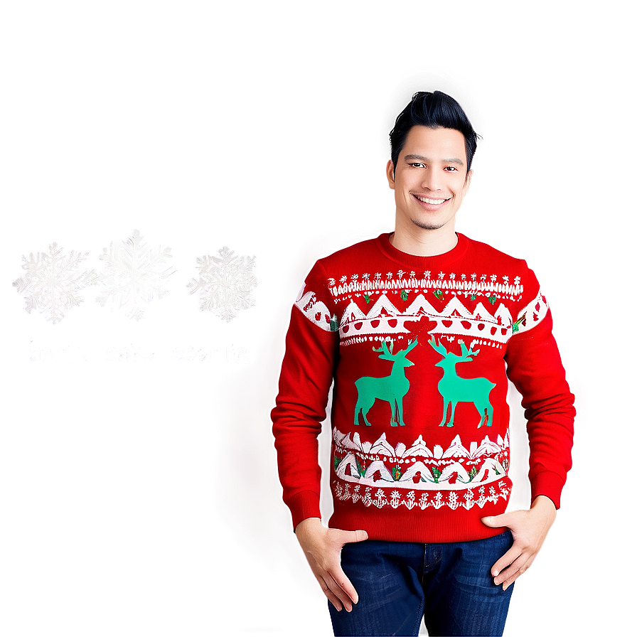 Couples Ugly Christmas Sweater Png Fab2 PNG image