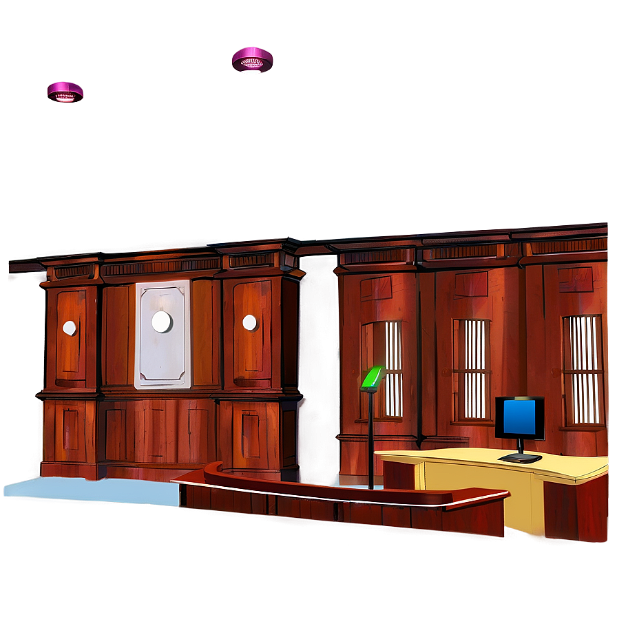 Courtroom Interior Design Png 8 PNG image