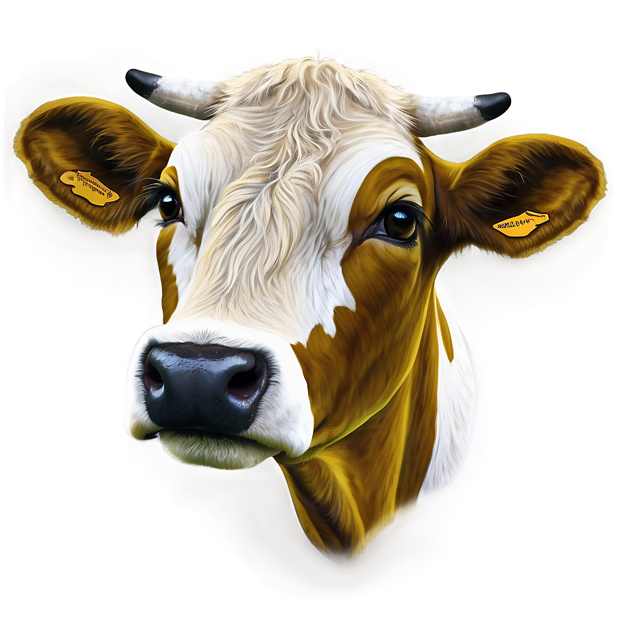 Cow Face On Green Background Png Dbr91 PNG image