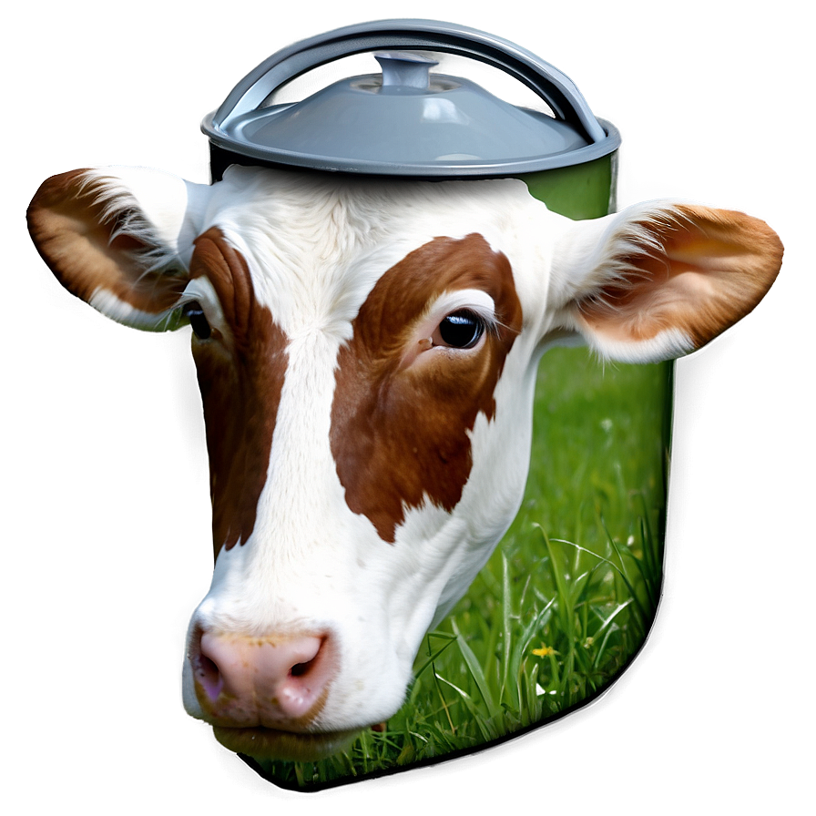 Cow Face With Milk Bucket Png Gpp PNG image