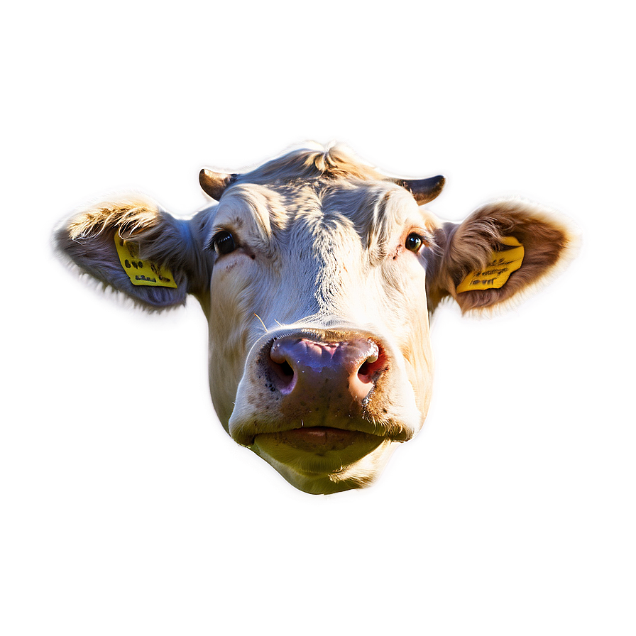 Cow Head In Landscape Png Ely PNG image