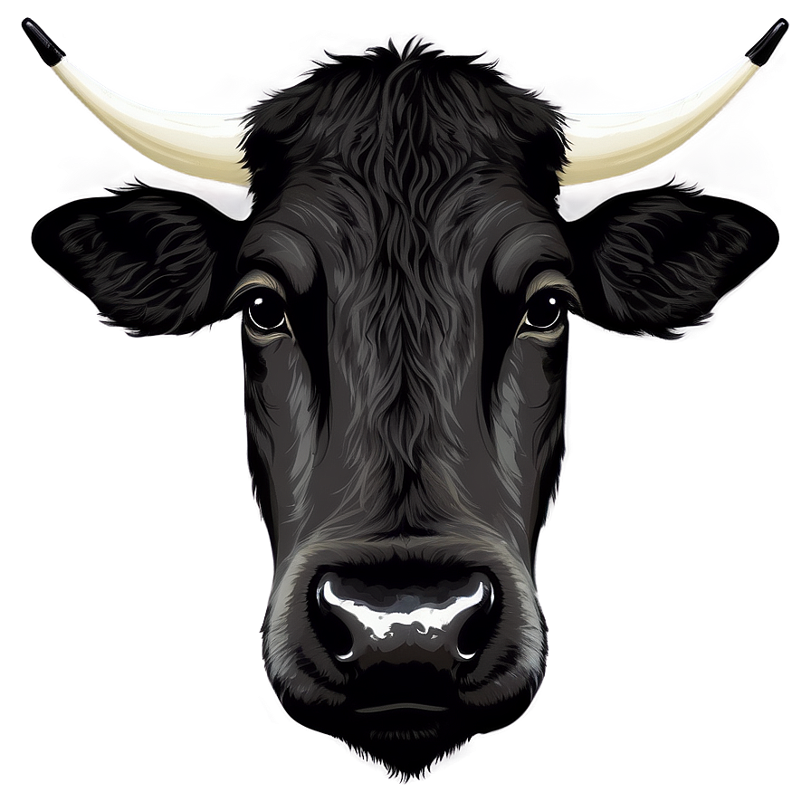 Cow Head Silhouette Clipart Png 06272024 PNG image