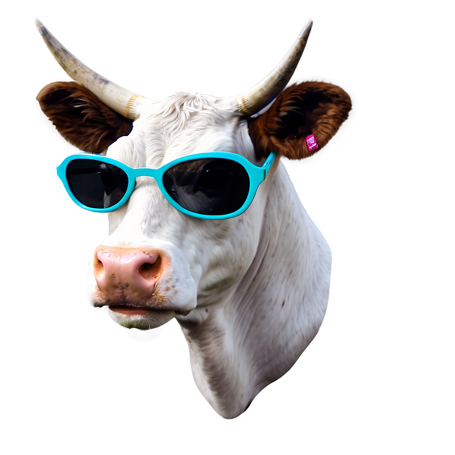 Cow Head With Sunglasses Png Clh PNG image