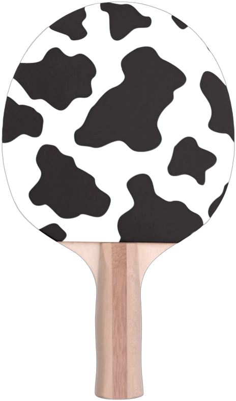 Cow Pattern Ping Pong Paddle PNG image