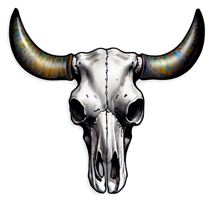 Cow Skull Tattoo Design Png 06132024 PNG image