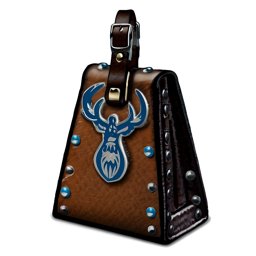 Cowbell With Leather Strap Png Pdf PNG image