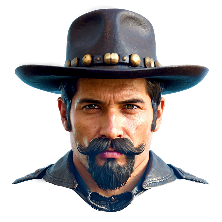 Cowboy Gunslinger Mustache Png Xrk PNG image