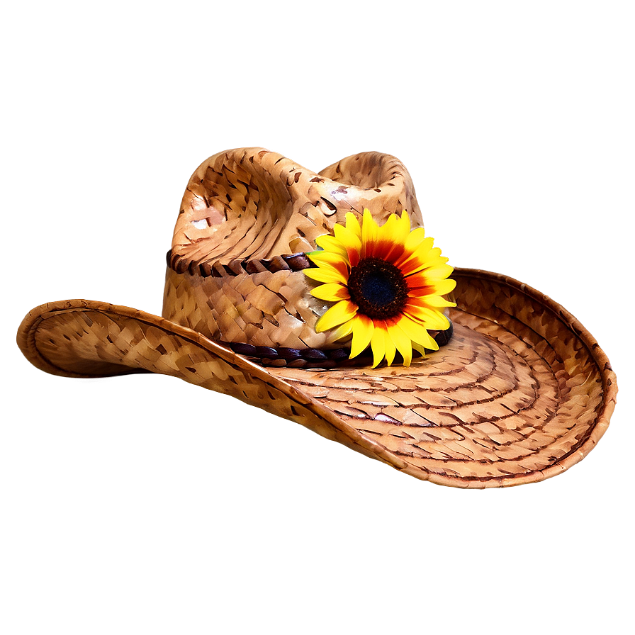 Cowboy Hat With Sunflower Png 15 PNG image