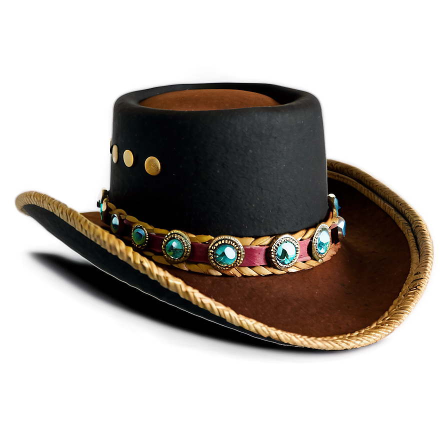 Cowboy Inspired Top Hat Png 05042024 PNG image