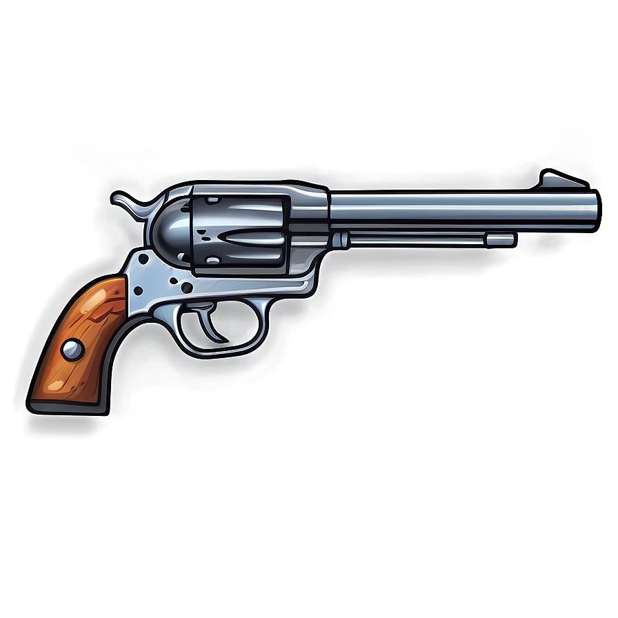 Cowboy Revolver Clipart Png 05242024 PNG image