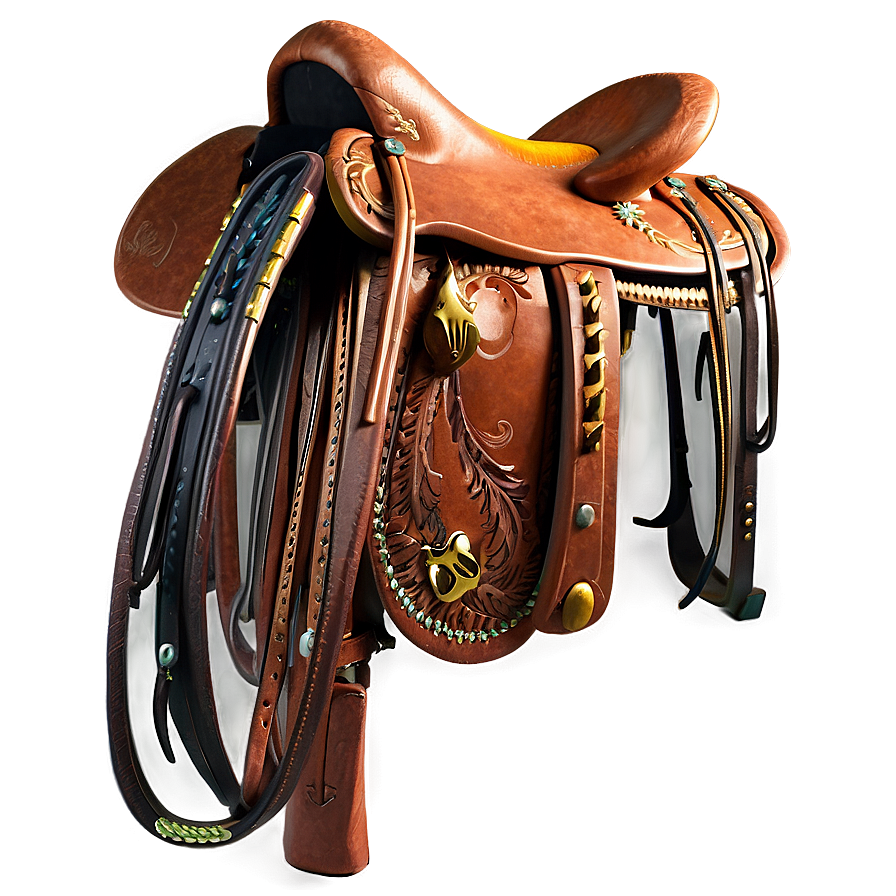 Cowboy Saddle Png 05212024 PNG image