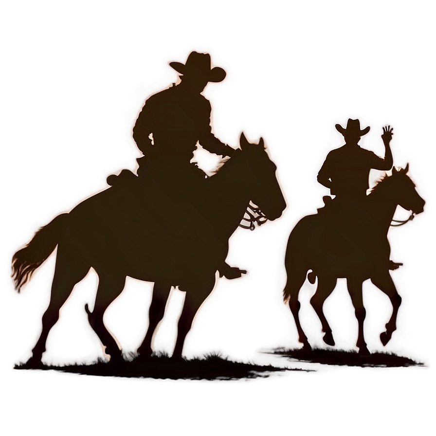 Cowboy Silhouette Png 05212024 PNG image
