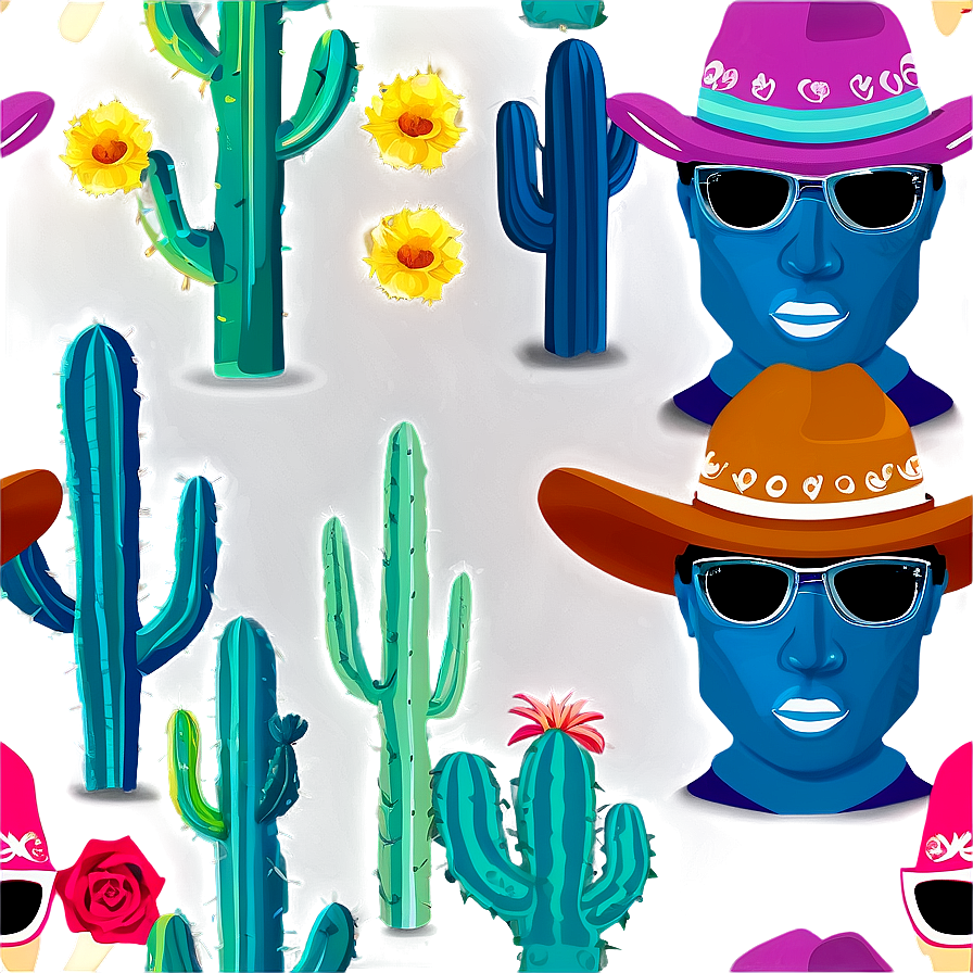 Cowboys And Cacti Png Fdt PNG image