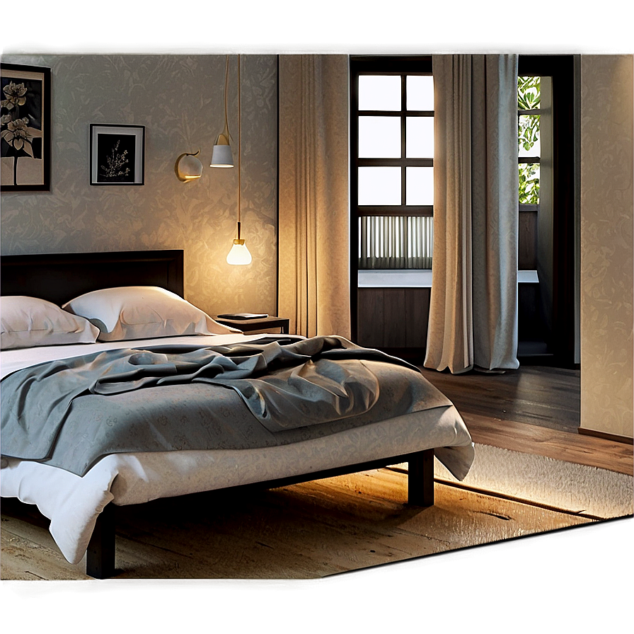 Cozy Airbnb Room Png 15 PNG image