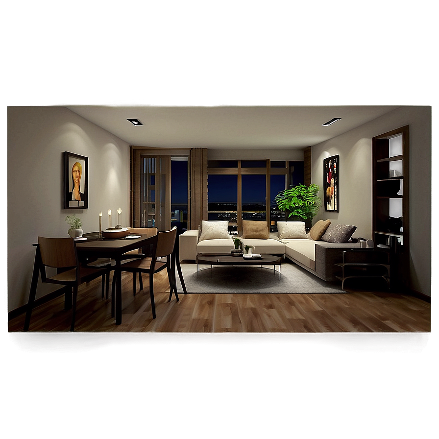 Cozy Apartment Living Room Png 20 PNG image