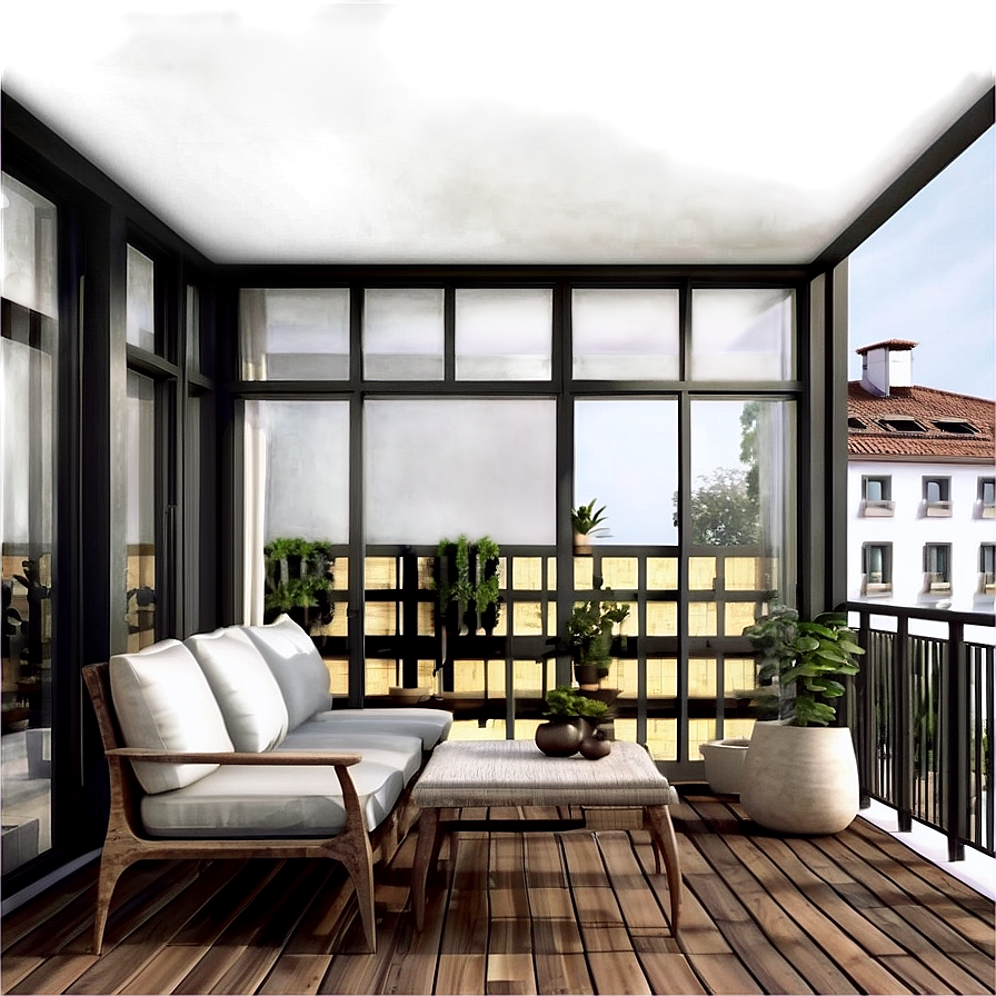 Cozy Balcony Decor Png 06272024 PNG image