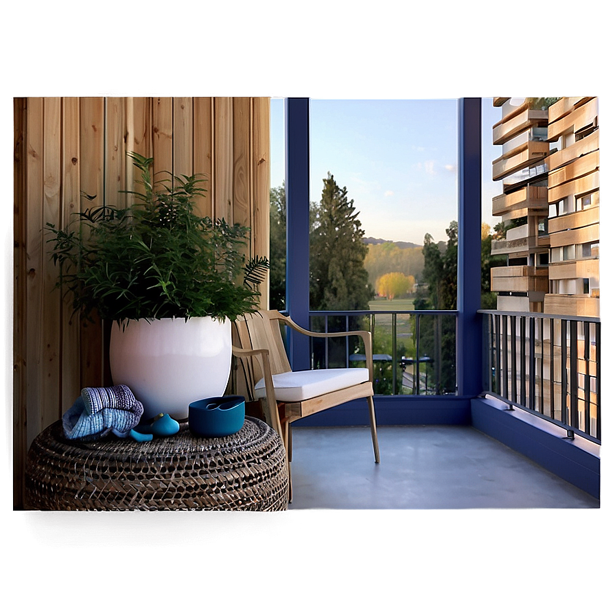 Cozy Balcony Decor Png Yer57 PNG image