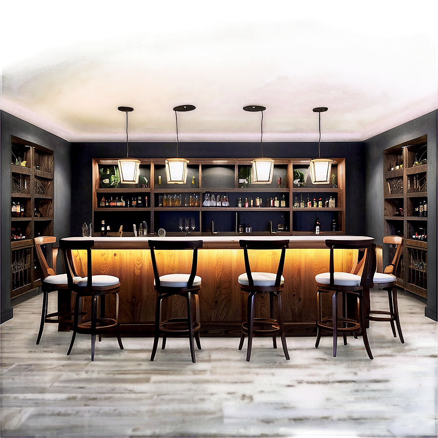 Cozy Basement Bar Concepts Png 05212024 PNG image