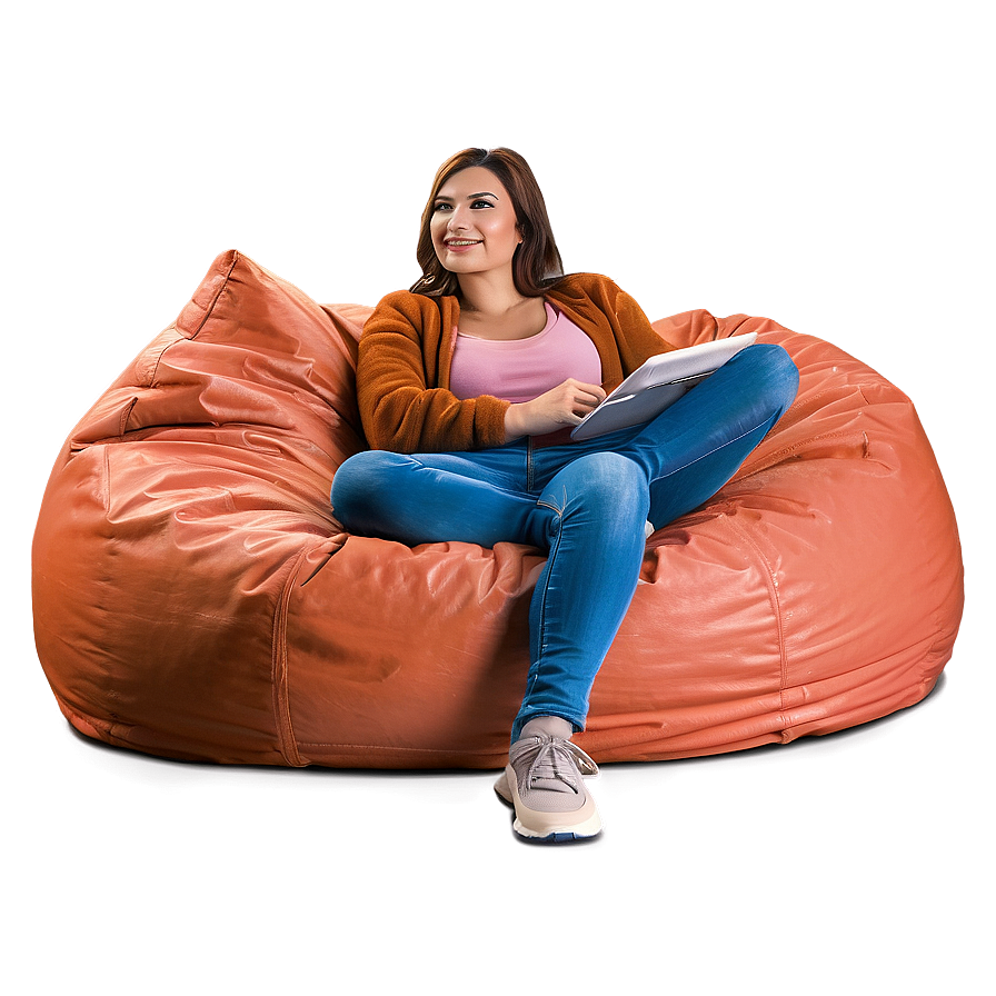 Cozy Bean Bag Silla Png Giq PNG image