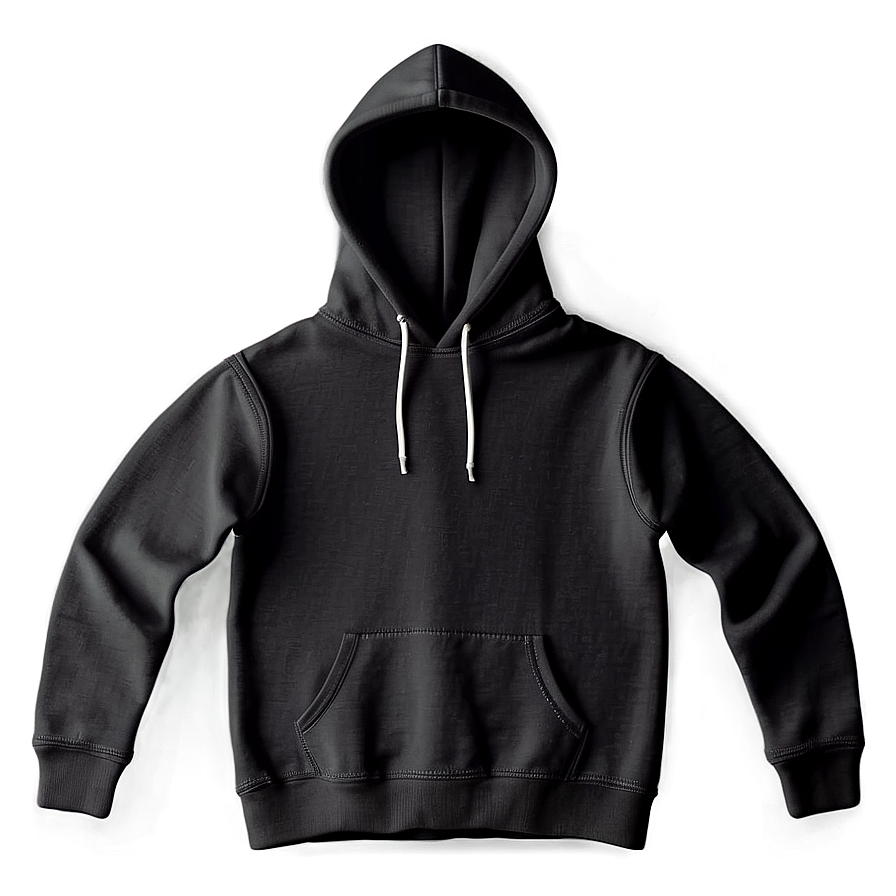 Cozy Black Hoodie Sweatshirt Png 61 PNG image