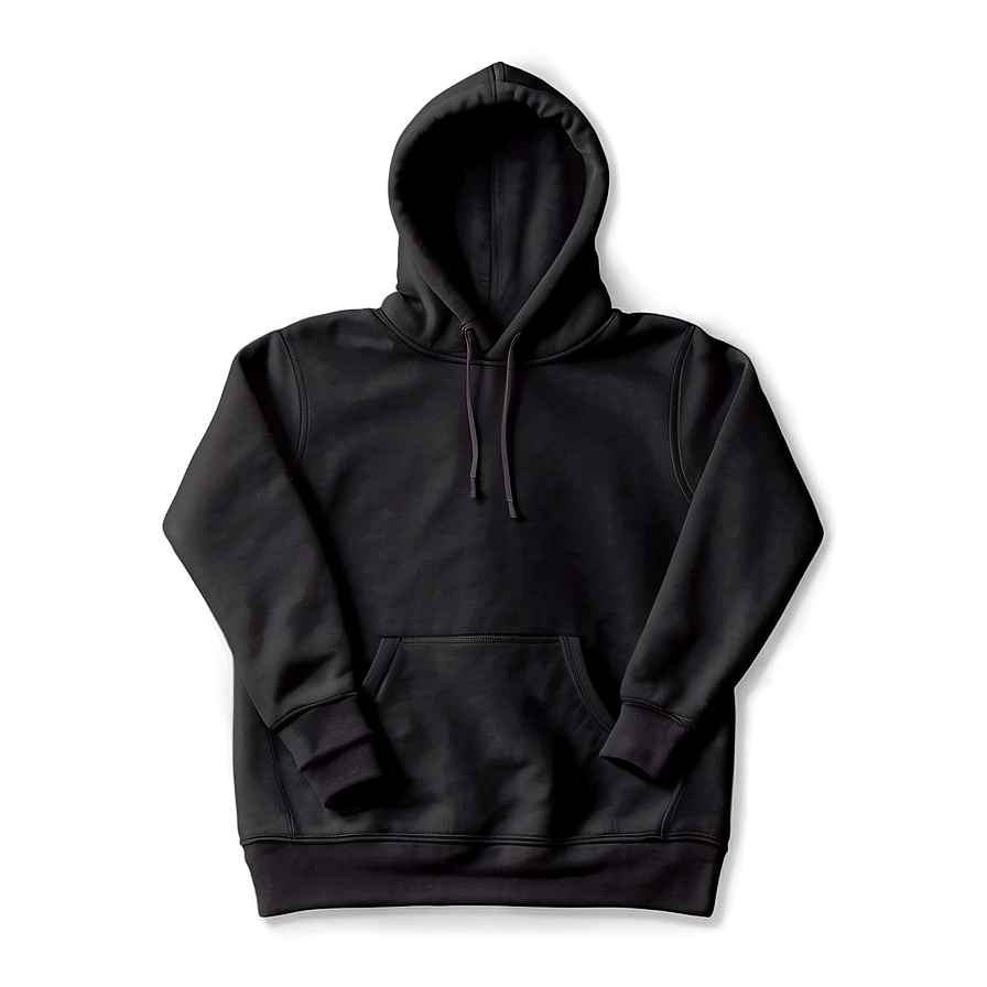 Cozy Black Hoodie Sweatshirt Png Nof PNG image