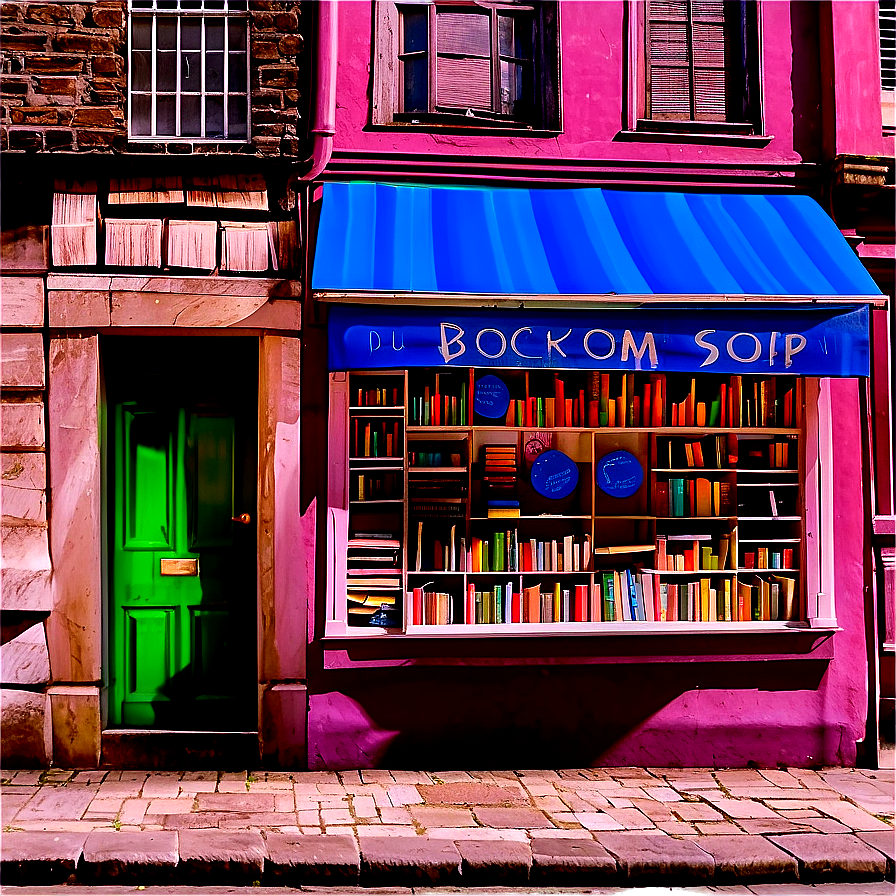 Cozy Bookshop Building Png 05242024 PNG image